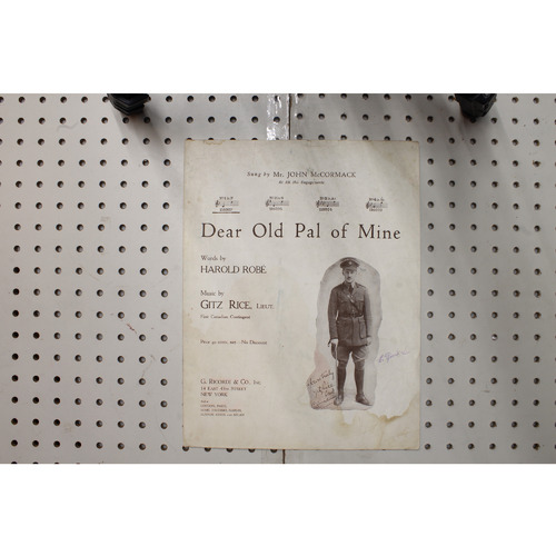 1918 - Dear old pal of mine - Sheet Music