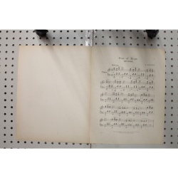 1902 - Star of Hope Conservatory addition - Sheet Music