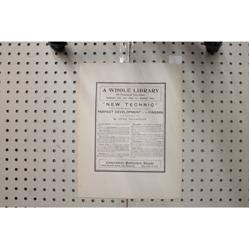 1902 - Star of Hope Conservatory addition - Sheet Music