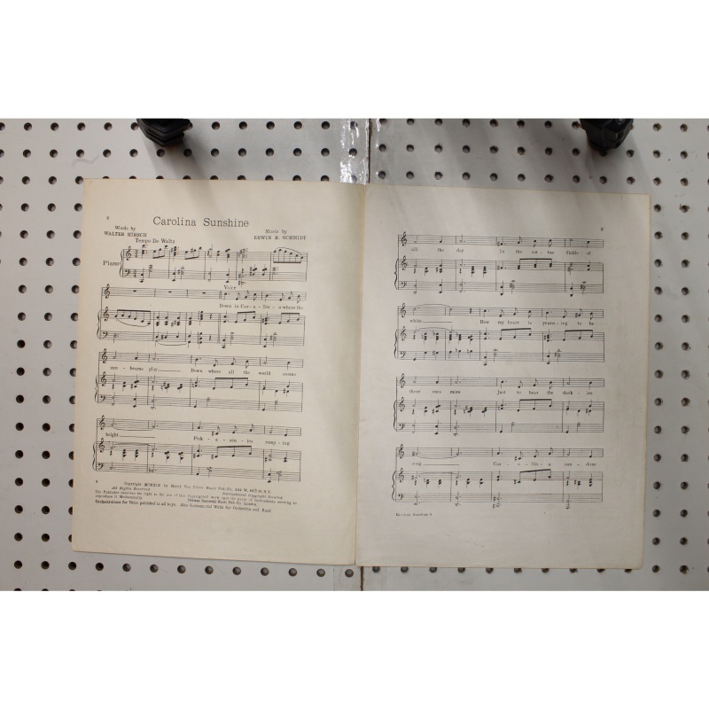 1919 - Carolina sunshine - Sheet Music