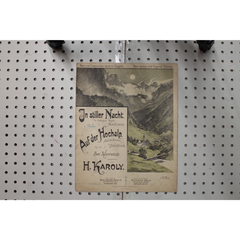 1900 - In stiller nacht Auf der Hochalp - in tranquil night - Sheet Music