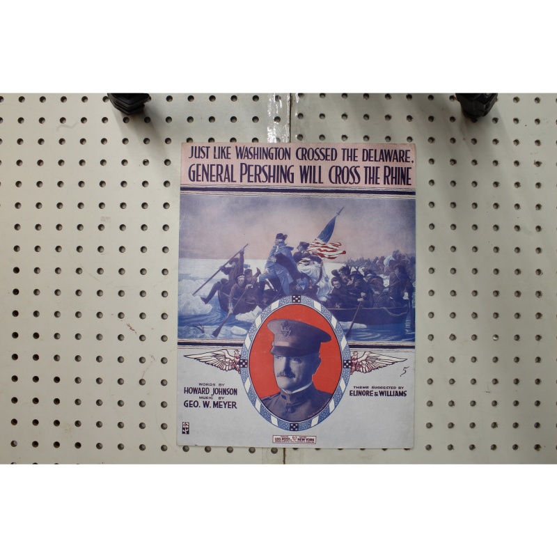 1918 - Just like Washington crossed the Delaware Gen. Pershing across the Rhine