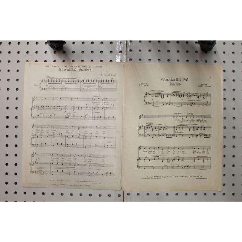 1919 - Wonderful pal - Sheet Music