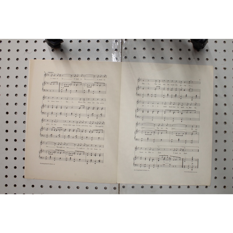 1912 - I want to be in Dixie - Sheet Music