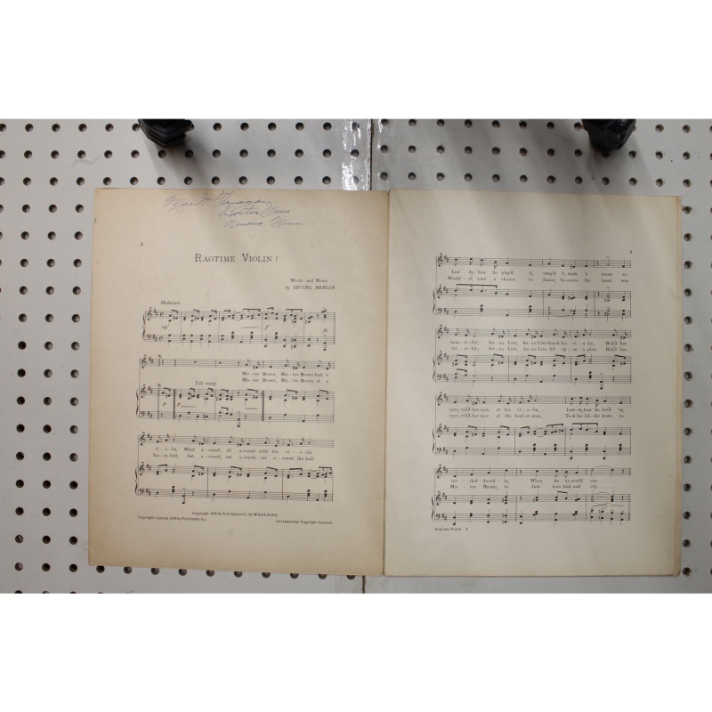 1911 - The ragtime violin - Sheet Music