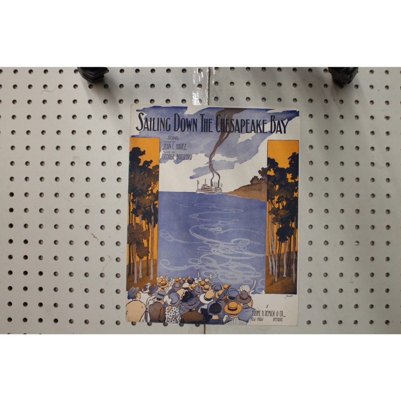 1918 - Sailing down the Chesapeake Bay - Sheet Music
