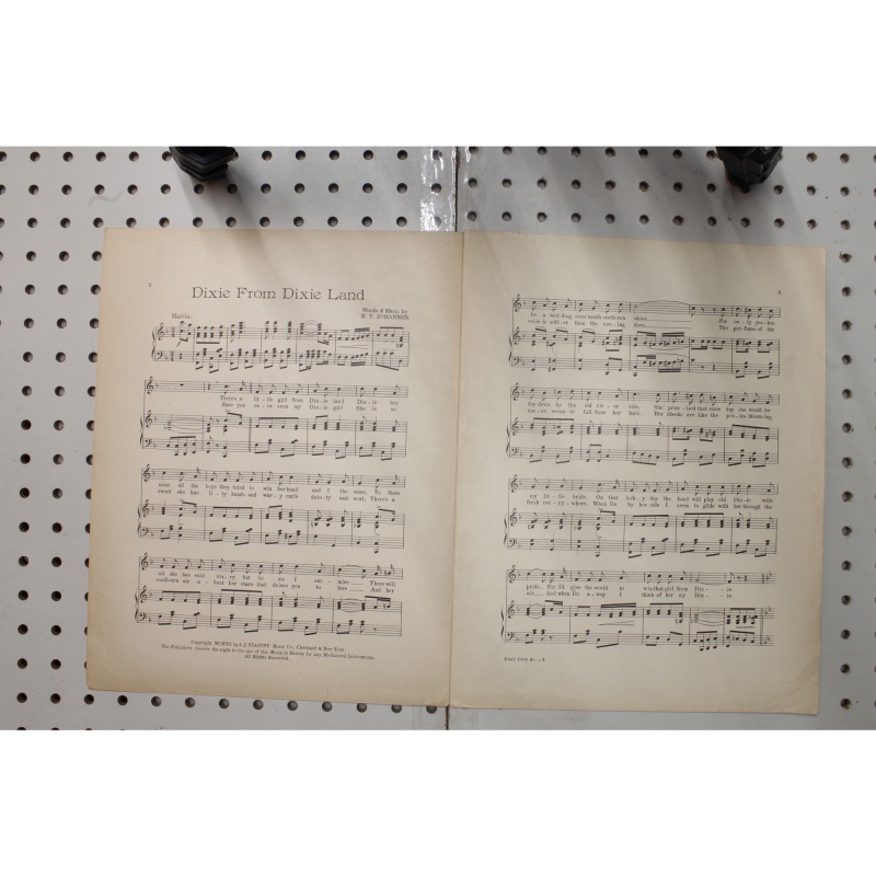 1912 - Dixie from Dixieland - Sheet Music