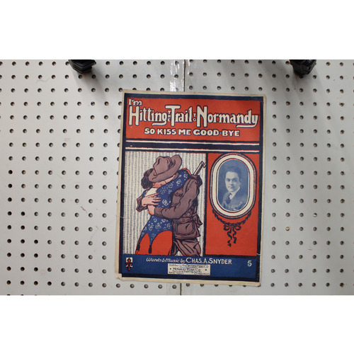 1913 - Im hitting the trail to Normandy so kiss me goodbye - Sheet Music