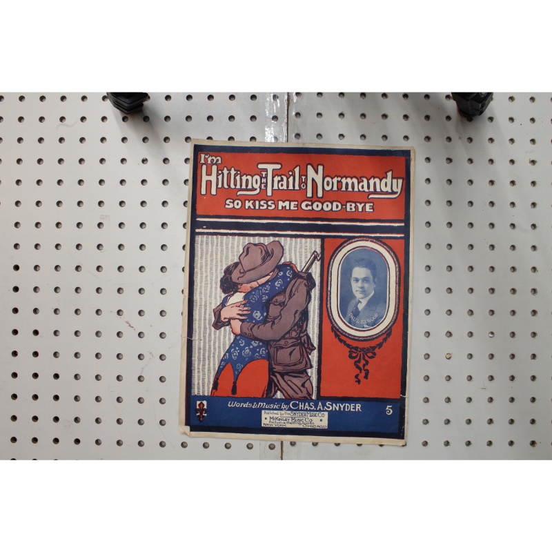 1913 - Im hitting the trail to Normandy so kiss me goodbye - Sheet Music