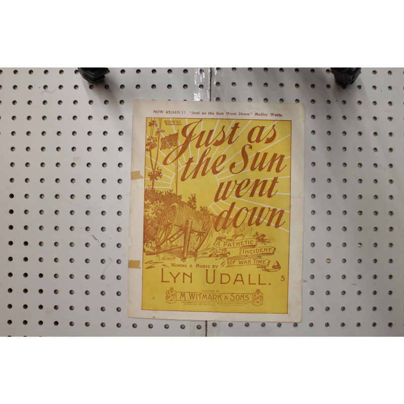 1919 - Just as the sun went down - Sheet Music