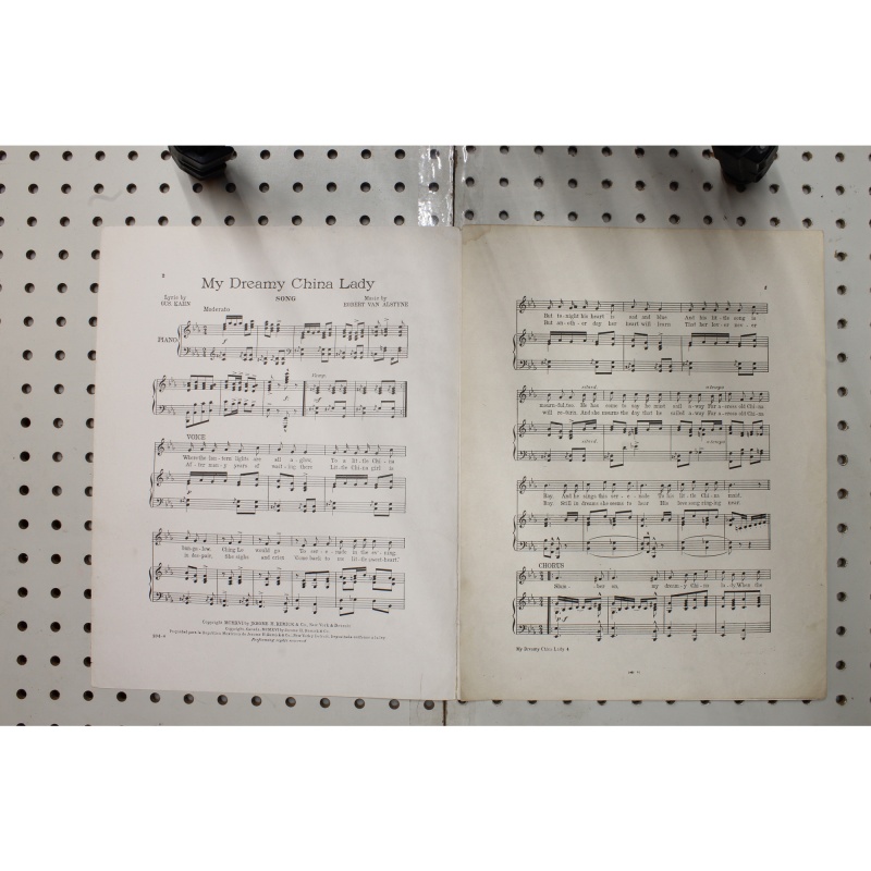 1916 - My dreamy China lady - Sheet Music