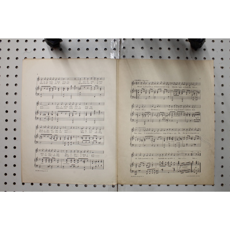 1912 - Put me to sleep with an old-fashioned melody - Sheet Music