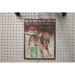 1913 - What Dye  mean you lost yer dog - Sheet Music