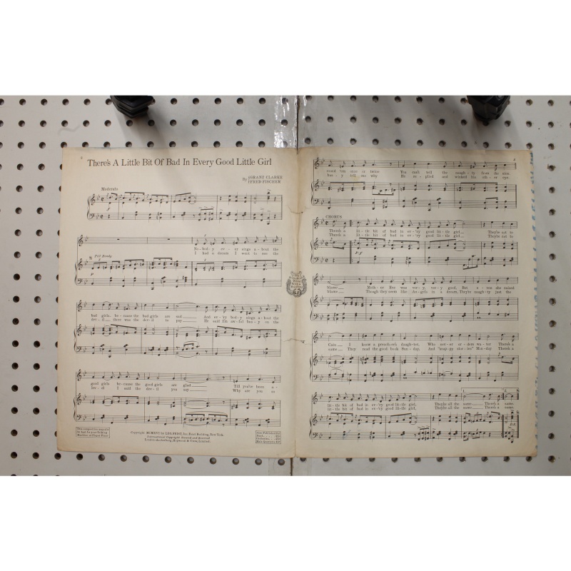 1916 - Theres a little bit of bad in every good little girl - Sheet Music