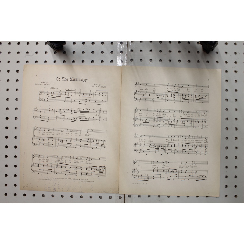 1912 - On the Mississippi - Sheet Music