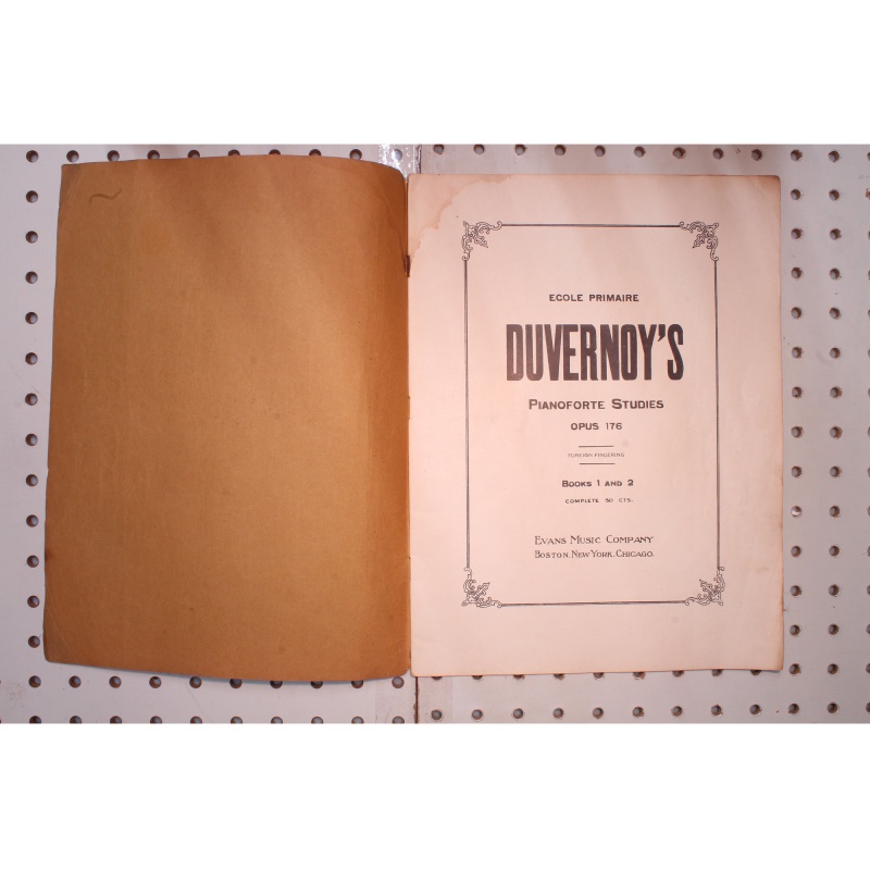 - Early 1900s Duvernoys piano forte studies Opus 176 - Sheet Music