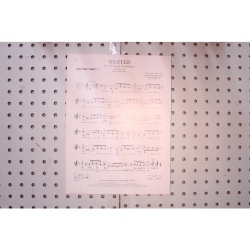 1954 - Wanted Fulton and steel - Sheet Music