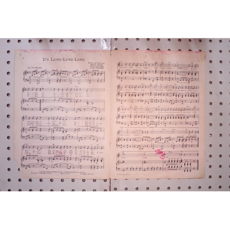 1943 - Its love love love - Sheet Music