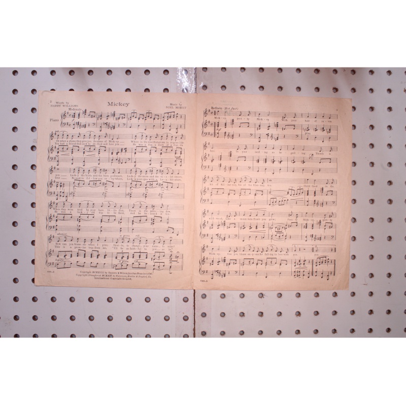 1918 - Mickey adapted from Mack sennetts photoplay - Sheet Music