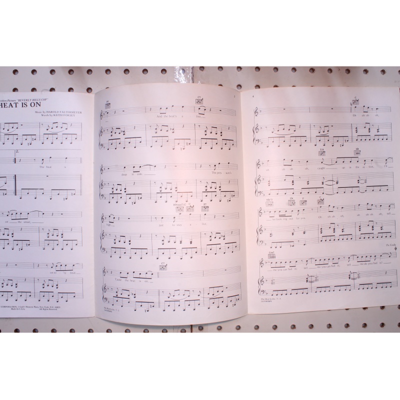 1984 - The heat is on Beverly Hills cop - Sheet Music