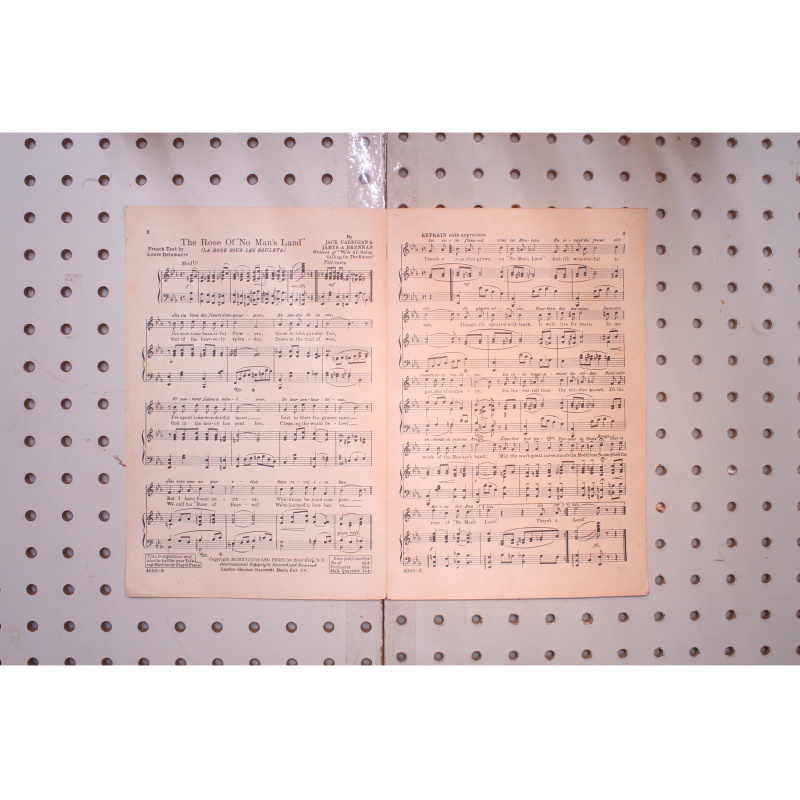 1918 - The rose of no mans land - Sheet Music