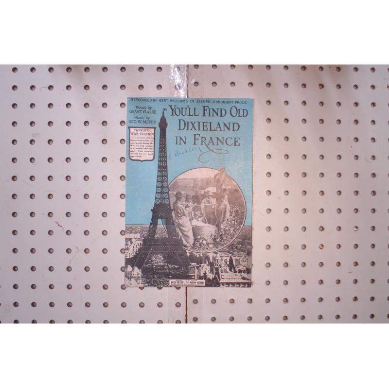 1918 - You'll find old Dixieland in France - Sheet Music
