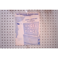 1962 - Thousand Islands song Angel in the wings - Sheet Music