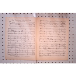 1962 - Thousand Islands song Angel in the wings - Sheet Music