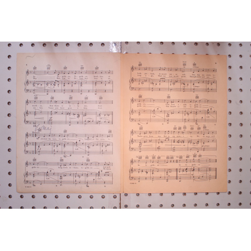 1928 - Together since you went away - Sheet Music