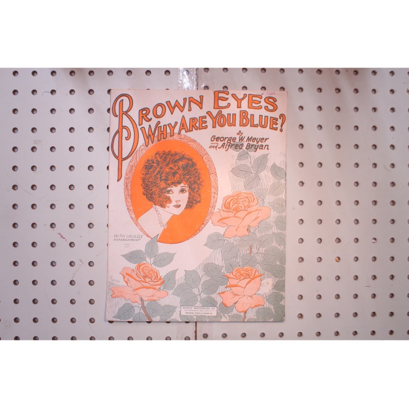 1925 - Brown eyes why are you blue - Sheet Music