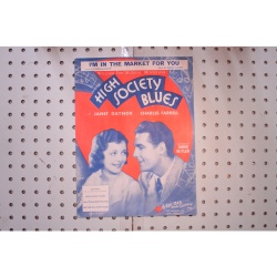 1930 - High society blues Im in the market for you - Sheet Music