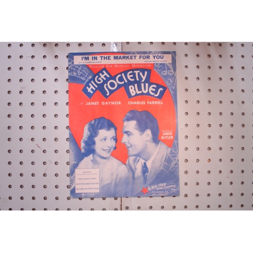 1930 - High society blues Im in the market for you - Sheet Music