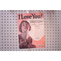 1923 - I love you little Jesse James - Sheet Music