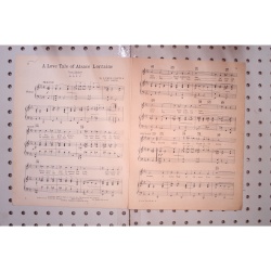 1928 - A love tale of Alsace Lorraine - Sheet Music
