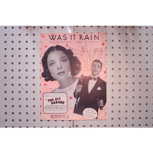 1937 - Was it rain the hit parade - Sheet Music