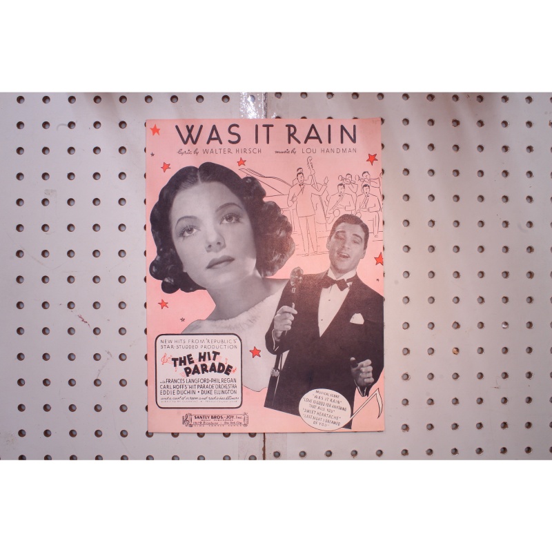 1937 - Was it rain the hit parade - Sheet Music