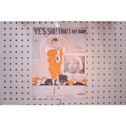 1920 - Yes sir thats my baby - Sheet Music
