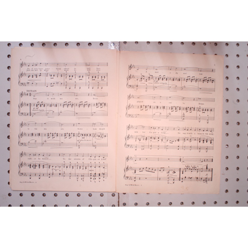 1921 - Say it with music Irving Berlins music box review - Sheet Music