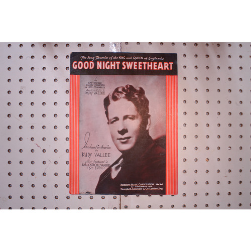 1931 - Good night sweetheart Rudy Valley - Sheet Music