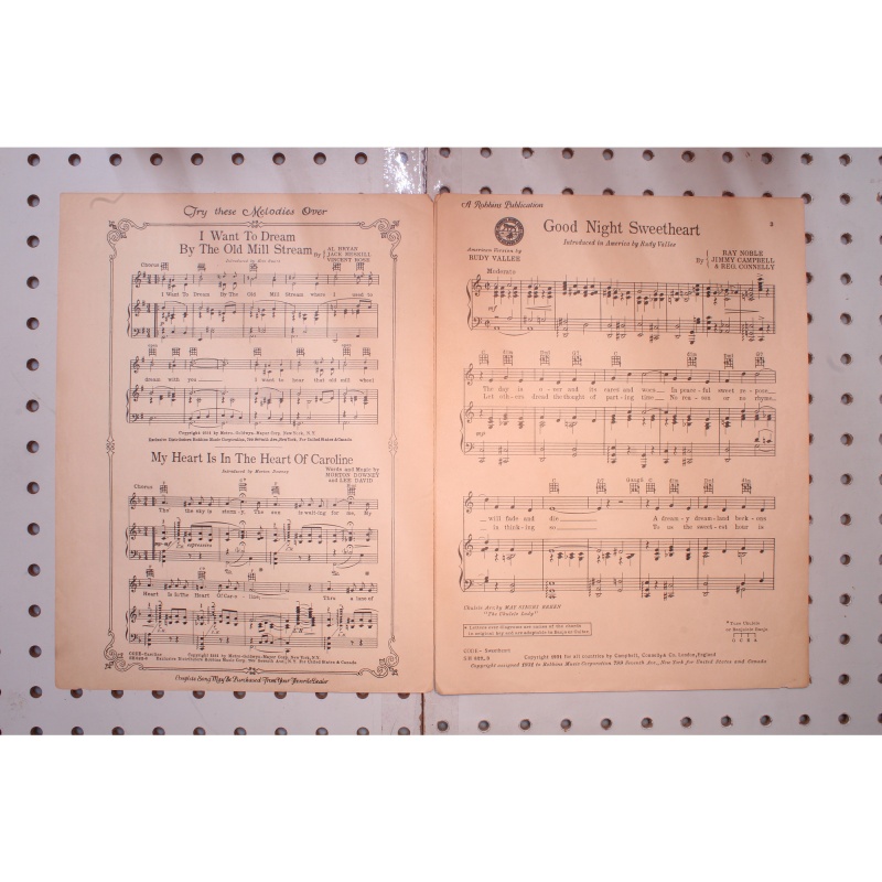 1931 - Good night sweetheart Rudy Valley - Sheet Music