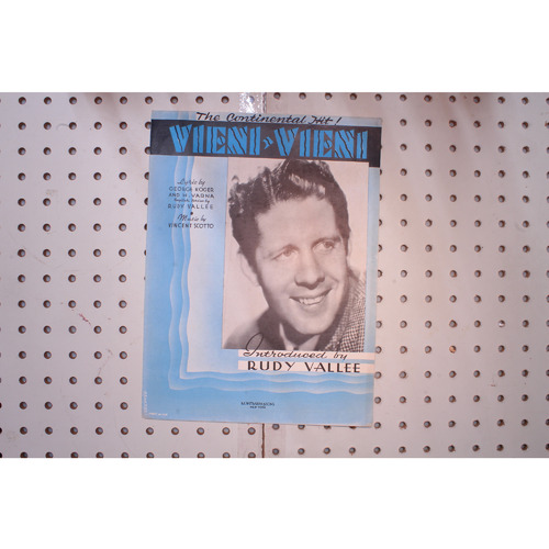 1934 - Vieni Vieni  Rudy Valley - Sheet Music