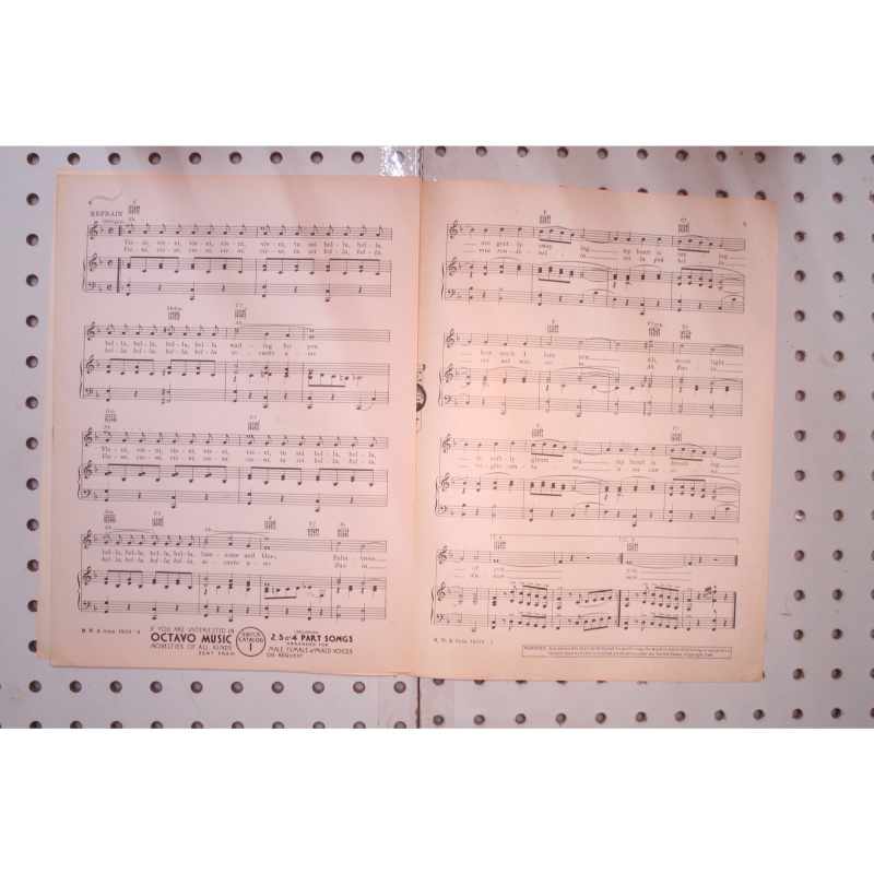 1934 - Vieni Vieni  Rudy Valley - Sheet Music