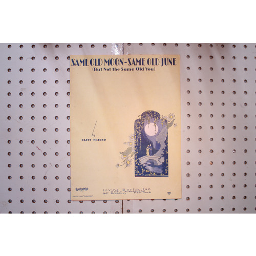 1929 - Same old moon same old June - Sheet Music