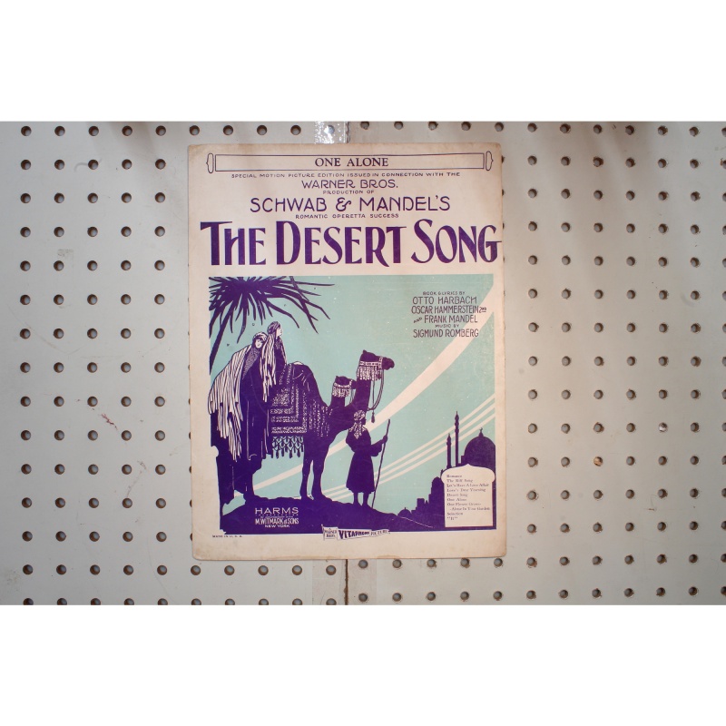 1926 - The desert song Schwab and Mandels - Sheet Music