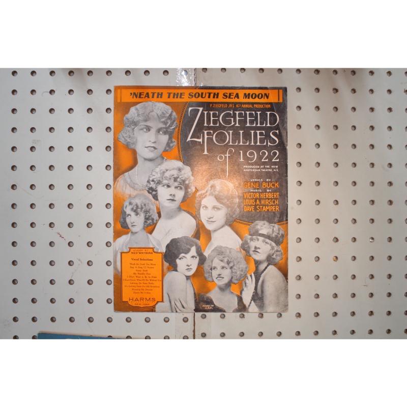 1922 - Ziegfeld follies of 1922 neath the South Sea moon - Sheet Music