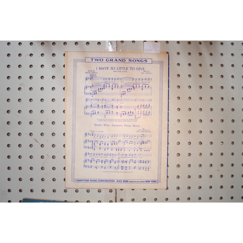 1936 - Just kissed your picture good night Dale Evans - Sheet Music