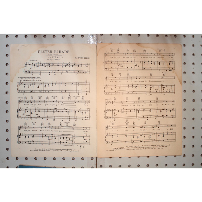 1933 - As thousands cheer Easter Parade Irving Berlin - Sheet Music