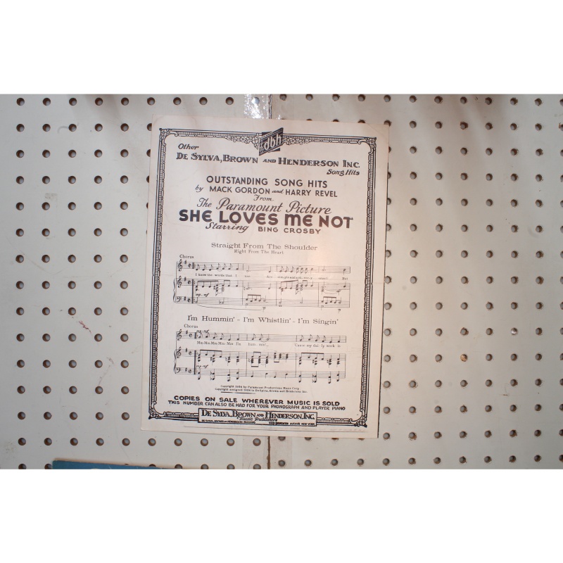 1934 - Two cigarettes in the dark Gloria Grafton kill that story - Sheet Music