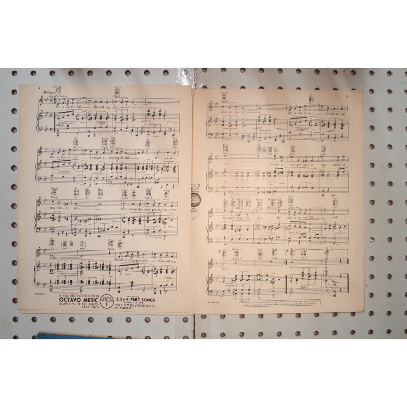 1933 - Footlight parade by a waterfall - Sheet Music