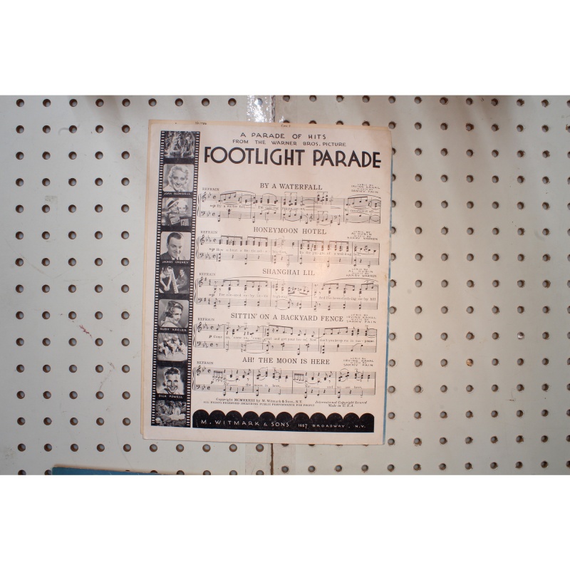 1933 - Footlight parade by a waterfall - Sheet Music